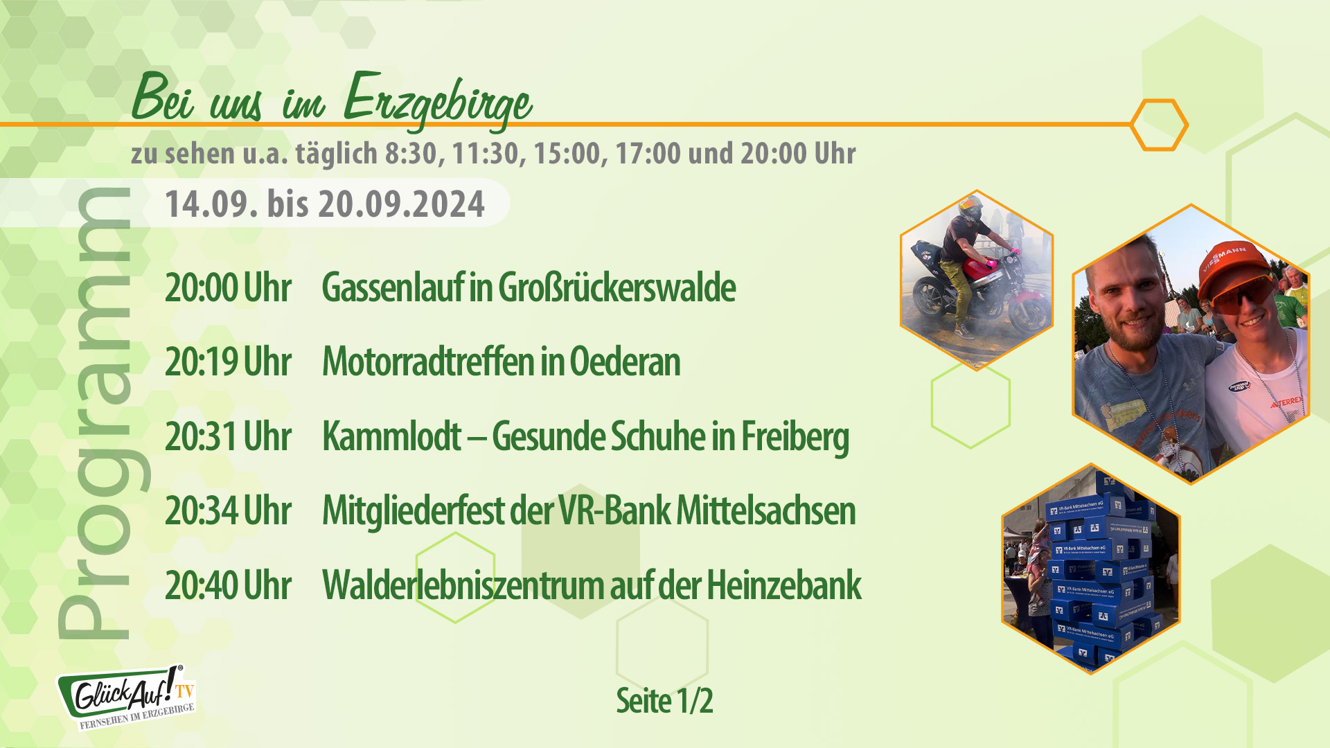 Bei uns im Erzgebirge für die Woche vom 14.09. bis 20.09.2024
