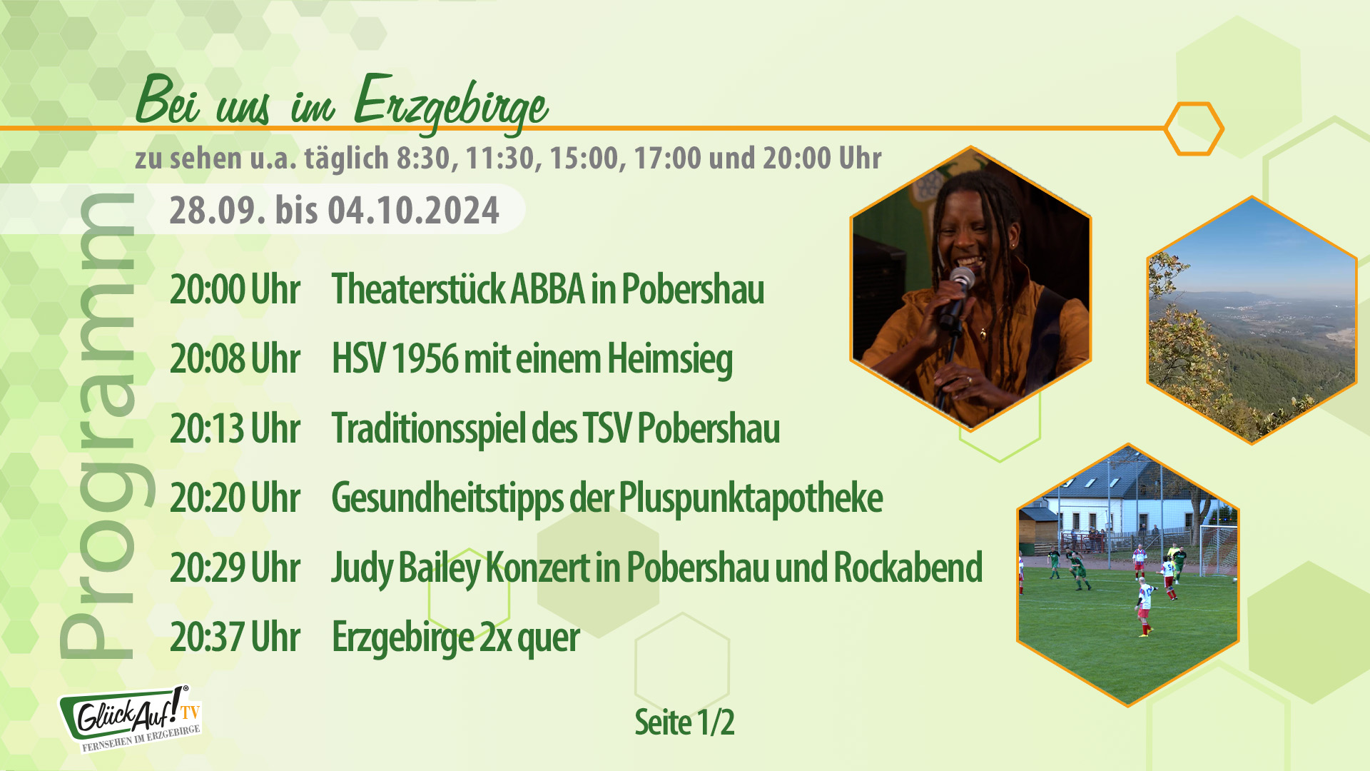 Bei uns im Erzgebirge für die Woche vom 28.09. bis 04.10.2024