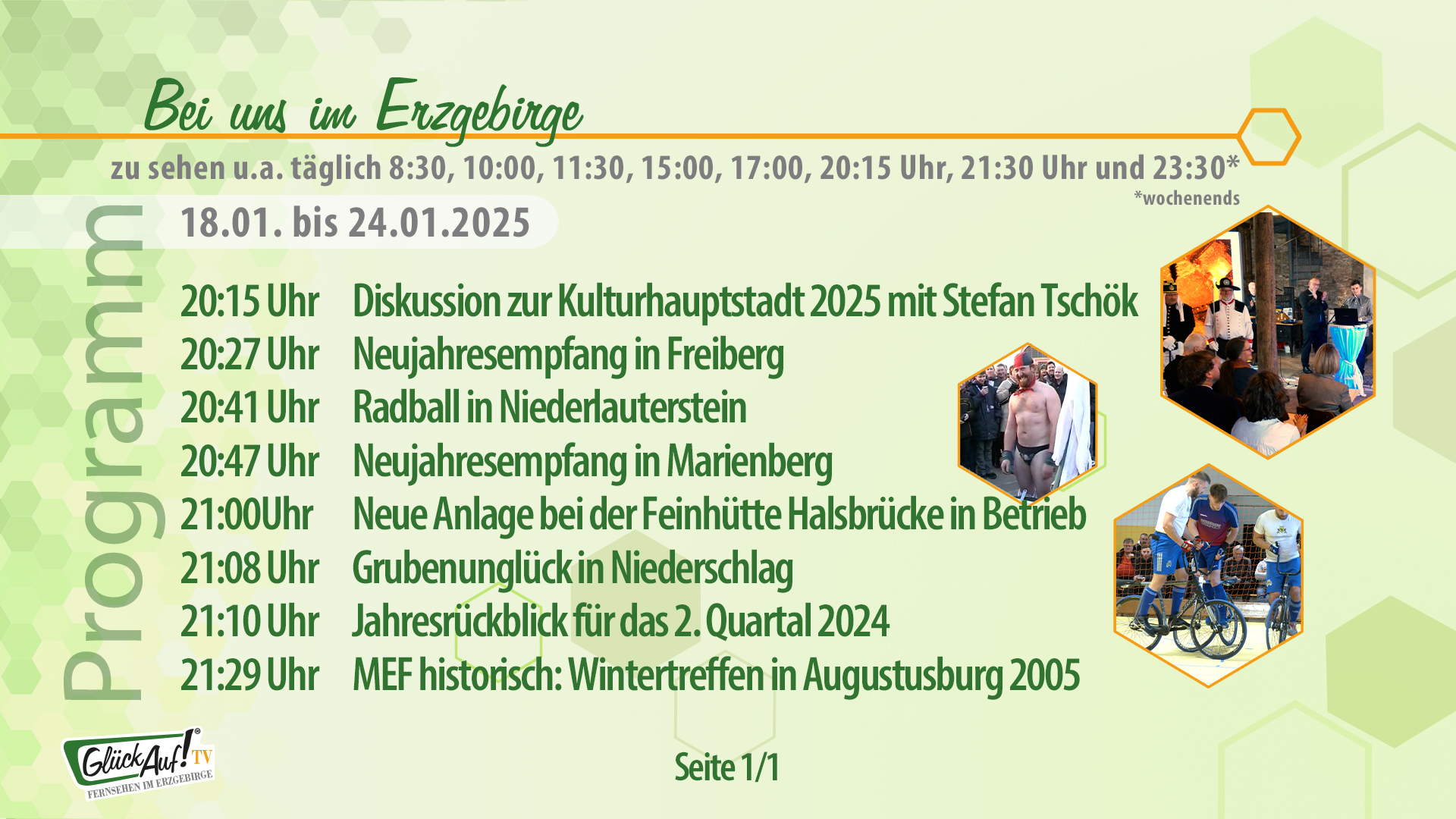 Bei uns im Erzgebirge für die Woche vom 18.01. bis 24.01.2025 Bei uns im Erzgebirge für die Woche vom 18.01. bis 24.01.2025