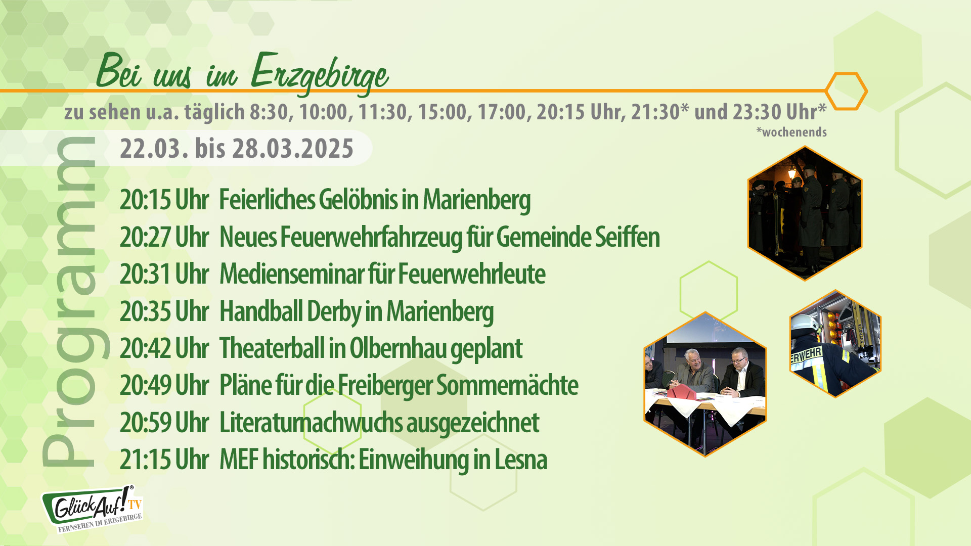 Bei uns im Erzgebirge für die Woche vom 22.03. bis 28.03.2025